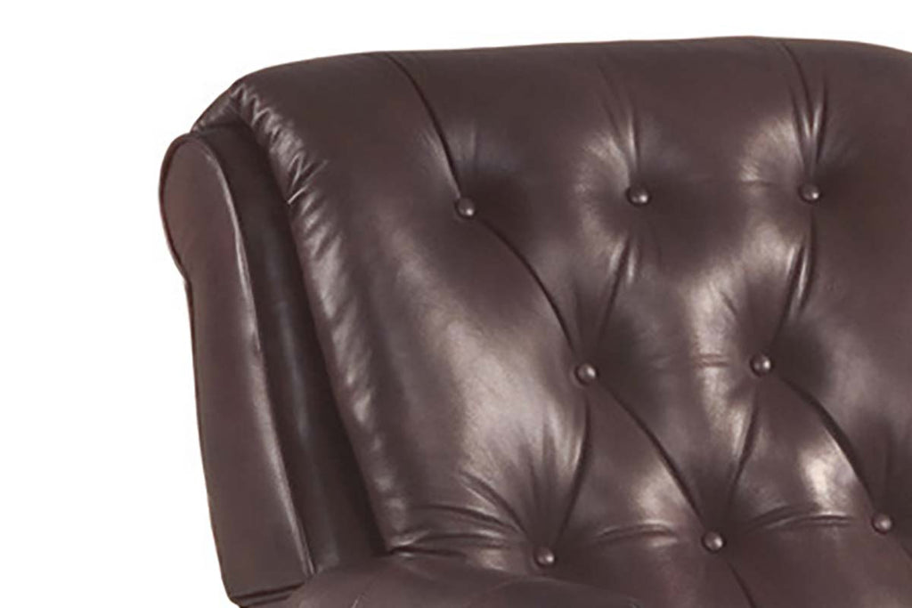 Corwin Rizner Corwin Leather Tufted Pillow Back Recliner