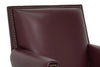 Image of Crane Leather Tight Back Accent Chair
