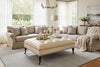 Image of Crispin 48 Inch Rectangular Deep Button Tufted Ottoman With Nailhead Trim