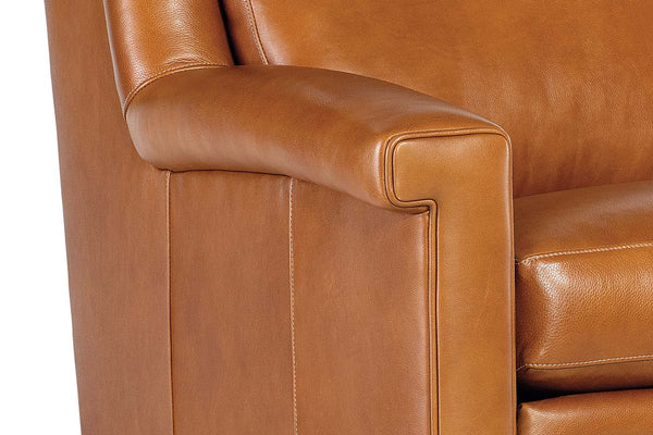 Dale Leather Power "WALL HUGGER" Pillow Back Living Room Reclining Chair