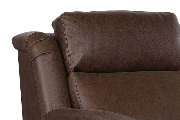 Dale Leather Power "WALL HUGGER" Pillow Back Living Room Reclining Chair