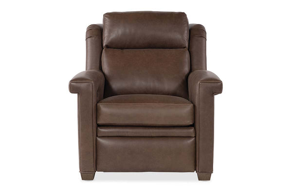 Dale Leather Power "WALL HUGGER" Pillow Back Living Room Reclining Chair