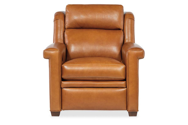 Dale Leather Power "WALL HUGGER" Pillow Back Living Room Reclining Chair