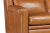 Image of Dale 83 Inch Dual Power "Wall Hugger" Three Cushion Pillow Back Leather Sofa