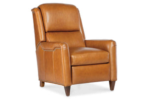 Dante Leather Bustle Pillow Back Recliner Chair