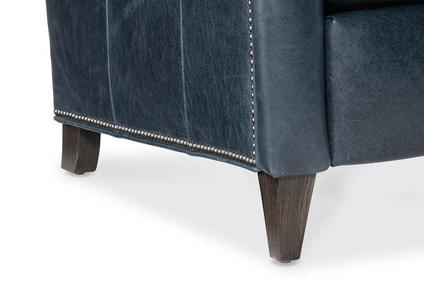 Dante Leather Bustle Pillow Back Recliner Chair