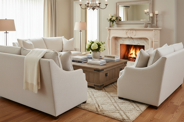 Darcy Fabric Sculpted Sloping Track Arm Collection