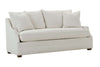 Image of Darcy 78 Inch QUEEN SLEEPER Two Cushion Or Single Bench Seat Fabric Apartment Sofa