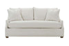 Image of Darcy 78 Inch Two Cushion Or Single Bench Seat Fabric Apartment Sofa