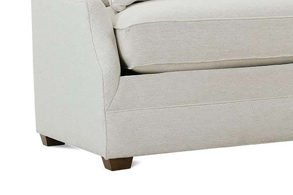 Darcy 78 Inch Two Cushion Or Single Bench Seat Fabric Apartment Sofa