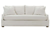 Image of Darcy 90 Inch Two Cushion Or Single Bench Seat Fabric Sofa