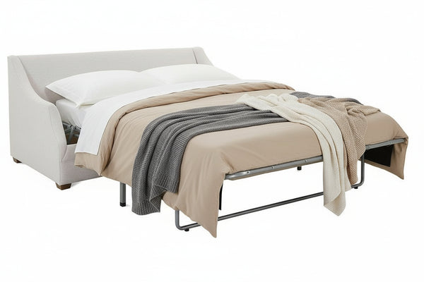 Darcy 90 Inch Fabric Apartment Queen Sleeper Two Cushion or Single Sofabed