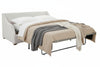 Image of Darcy 90 Inch Fabric Apartment Queen Sleeper Two Cushion or Single Sofabed