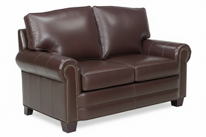 Davis Traditional Leather Loveseat