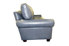 Davis 83 Inch Traditional Leather Pillowback Sofa