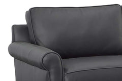 Declan 72 Inch Apartment Size Rolled Arm Pillow Back Sofa