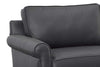 Image of Declan 72 Inch Apartment Size Rolled Arm Pillow Back Sofa