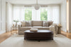 Delaney 60 Inch Long Large Upholstered Oval Ottoman Bench