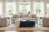 Delaney 60 Inch Long Large Upholstered Oval Ottoman Bench
