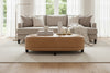 Delaney 60 Inch Long Large Upholstered Oval Ottoman Bench