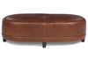 Image of Delaney 60 Inch Long Large Upholstered Oval Ottoman Bench