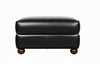 Image of Desmond Leather Footstool Ottoman
