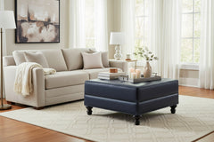 Devon 34 Inch Square Large Ottoman Storage Bench