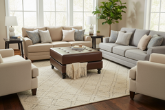 Devon 34 Inch Square Large Ottoman Storage Bench