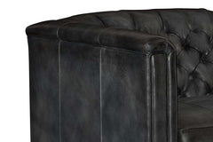 Devonshire Tufted Leather Club Chair