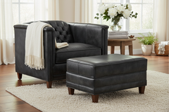 Devonshire Tufted Leather Club Chair