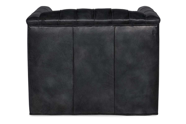 Devonshire Tufted SWIVEL Leather Club Chair