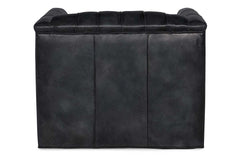 Devonshire Tufted SWIVEL Leather Club Chair
