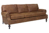 Image of Dewey 90 Inch Oversized Rustic Leather Sofa