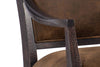 Image of Dolly Timber "Quick Ship" Leather Rocking Accent Chair With Nail Trim