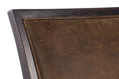 Dolly Timber "Quick Ship" Leather Rocking Accent Chair With Nail Trim