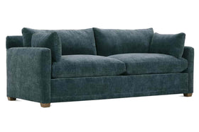 Donna 88 Inch "Quick Ship" Fabric Upholstered 2 Cushion Track Arm Sofa