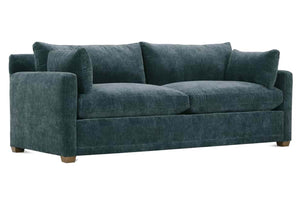 Donna 88 Inch "Quick Ship" Fabric Upholstered 2 Cushion Track Arm Sofa
