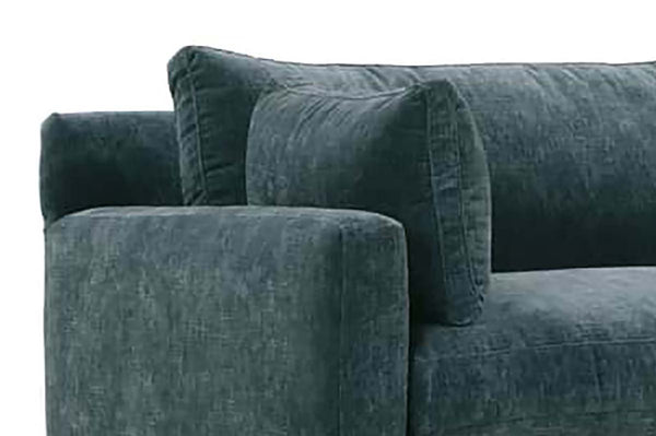 Donna 88 Inch "Quick Ship" Fabric Upholstered 2 Cushion Track Arm Sofa