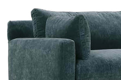 Donna 88 Inch "Quick Ship" Fabric Upholstered 2 Cushion Track Arm Sofa