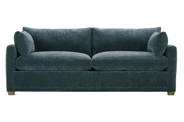 Donna 88 Inch "Quick Ship" Fabric Upholstered 2 Cushion Track Arm Sofa