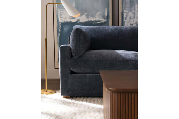 Donna 88 Inch "Quick Ship" Fabric Upholstered 2 Cushion Track Arm Sofa