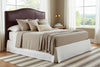 Image of Donovan Arched Leather Camelback Headboard