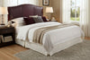 Image of Donovan Arched Leather Camelback Headboard