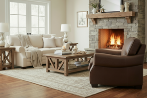 Dorsey Key Arm Leather Club Chair