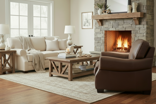 Dorsey Key Arm Leather Club Chair