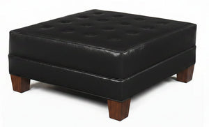 Drew "Ready To Ship" 42 Inch Square Leather Ottoman (Photo For Style Only)