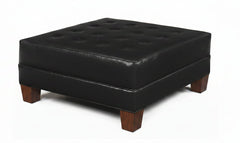 Drew "Ready To Ship" 42 Inch Square Leather Ottoman (Photo For Style Only)