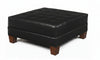 Drew "Ready To Ship" 42 Inch Square Leather Ottoman (Photo For Style Only)