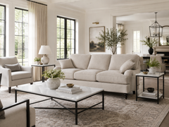 Kerrie Natural 89 Inch "Quick Ship" Sofa