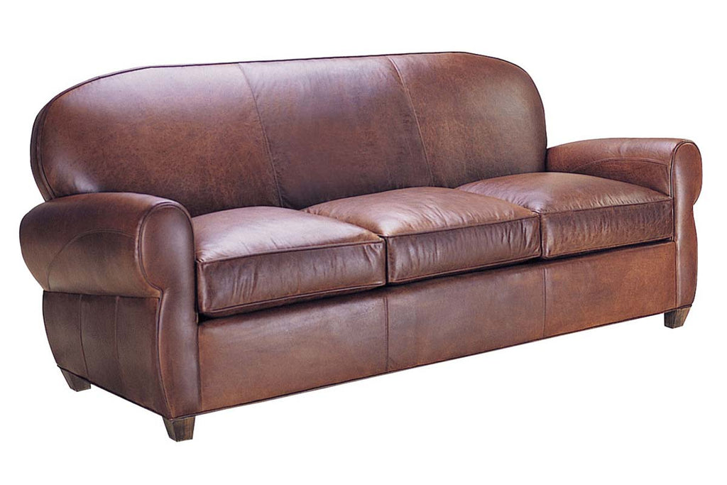 Leather Club Sofa - Art Deco Style - Club Furniture
